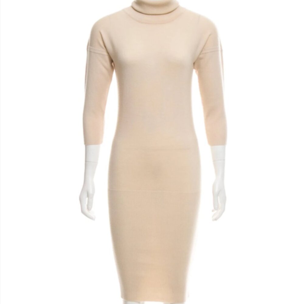Authentic Yigal Azrouël - Turtleneck Knit Sweater Dress XS